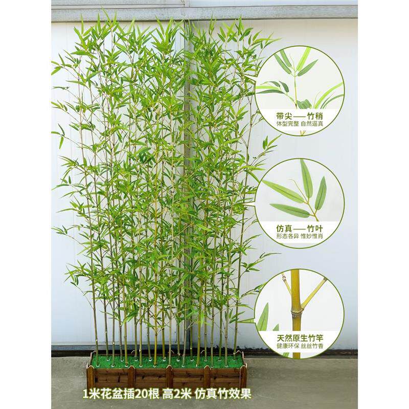 仿真假竹子造景竹子仿真植物室内外装饰隔断挡墙仿生加密竹子