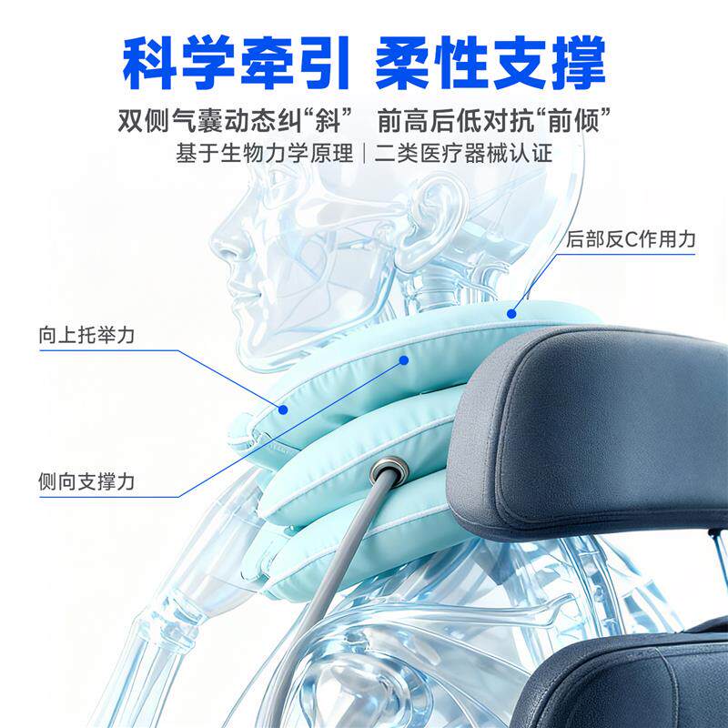 儿童充气颈托歪脖子偏头斜颈矫正器歪头儿童矫正器脖颈矫正器前倾