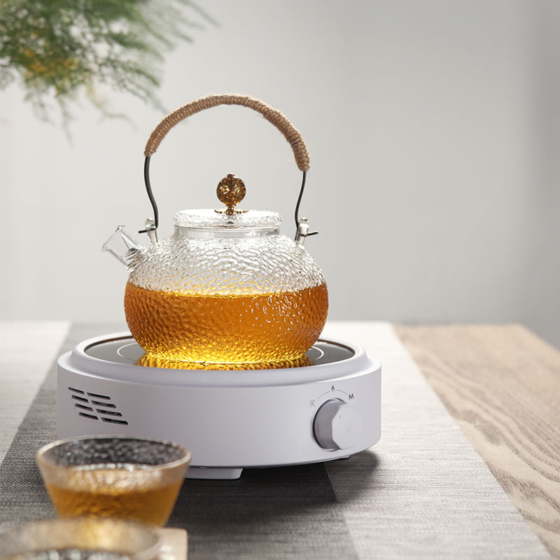 电陶炉煮茶1500W围炉煮茶玻璃壶专用泡茶壶套装保温定时煮茶炉