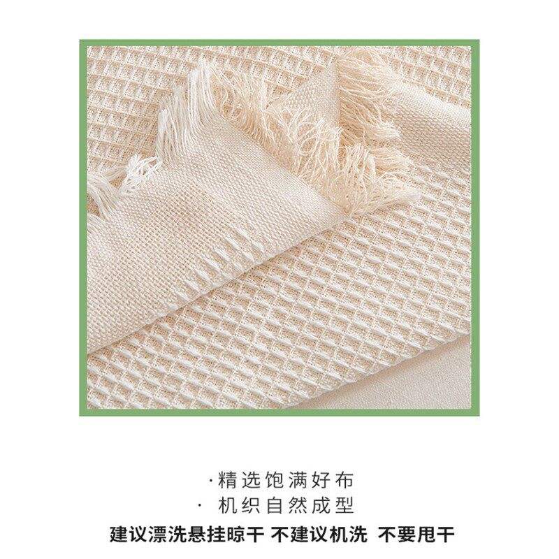 英式一片式沙发巾盖布棉麻四季通用防滑覆古田园风轻奢高级感单人