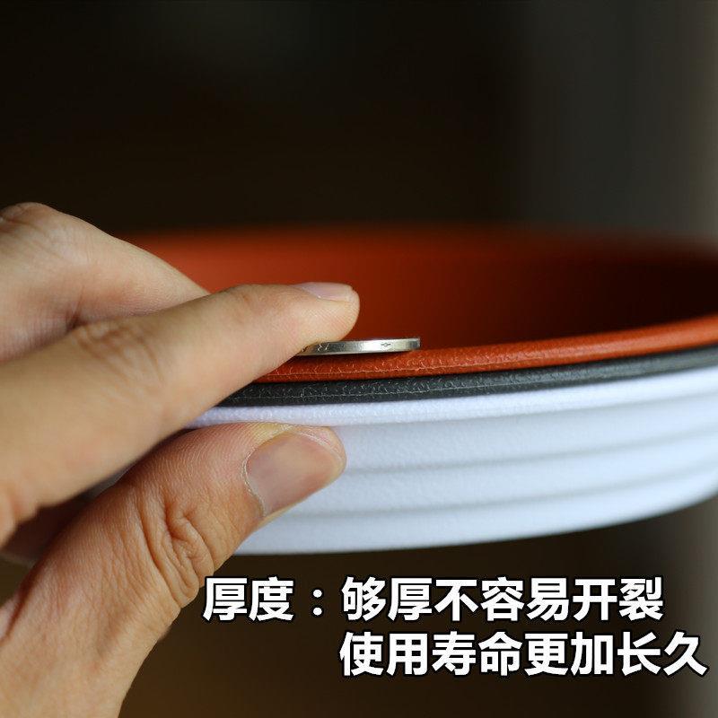 花盆托盘加厚底座接水花托塑料圆形垫深垫底托盘白色底托花盘底盘