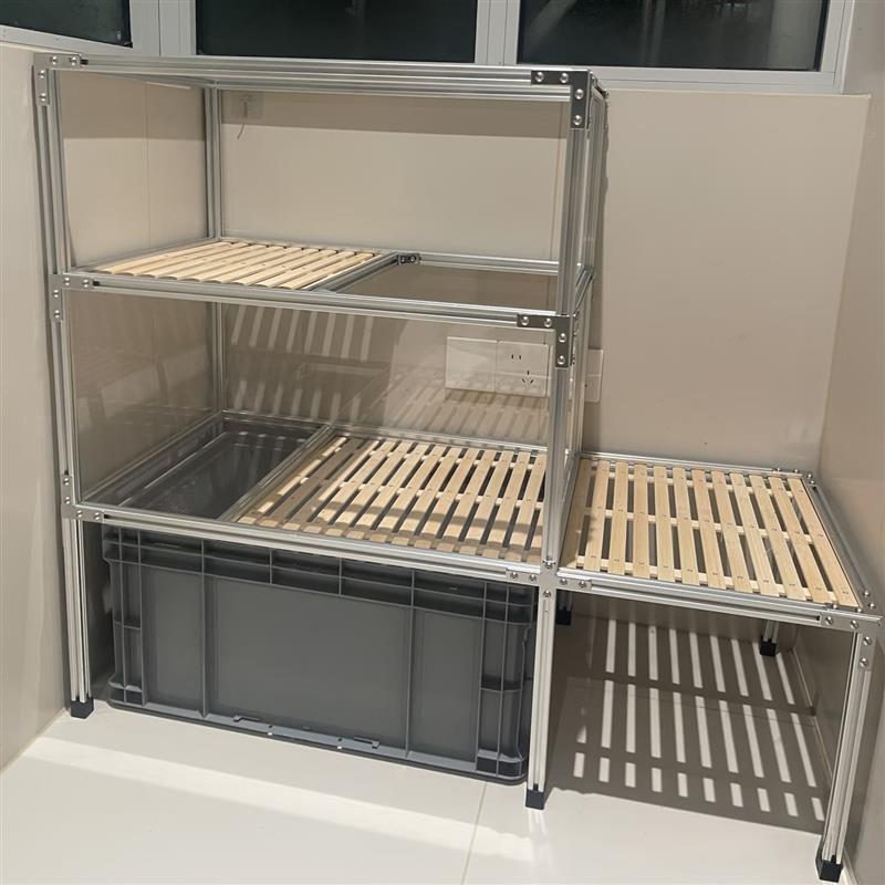 工业铝挤型材料实验台鱼缸架铝挤型材料机柜猫爬砂架铝合金DIY框
