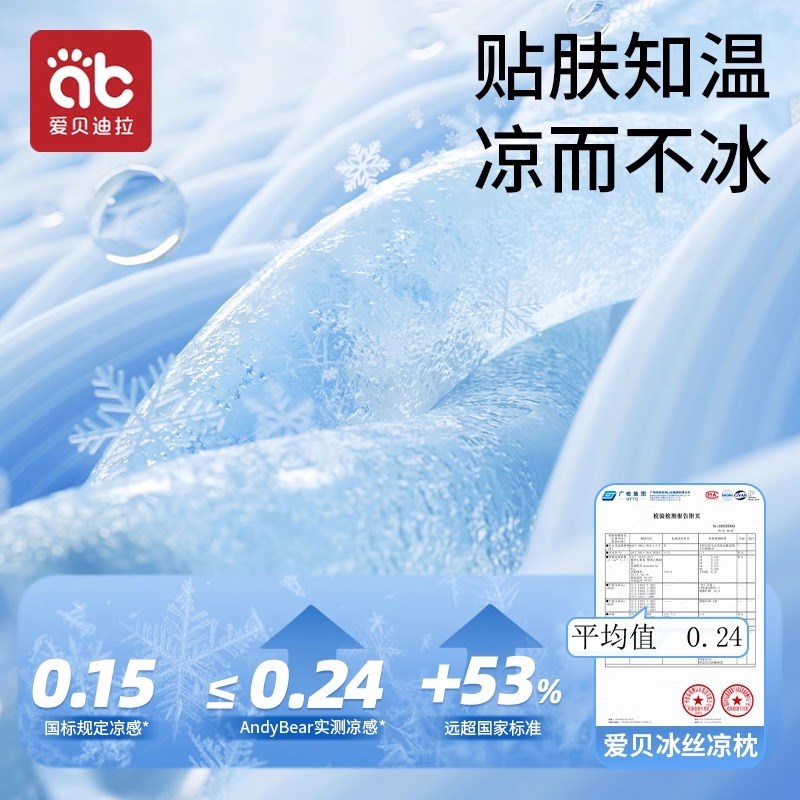 婴儿枕头冰丝夏季枕巾幼儿宝宝0到6个月以上新生儿云片枕1岁3儿童图片