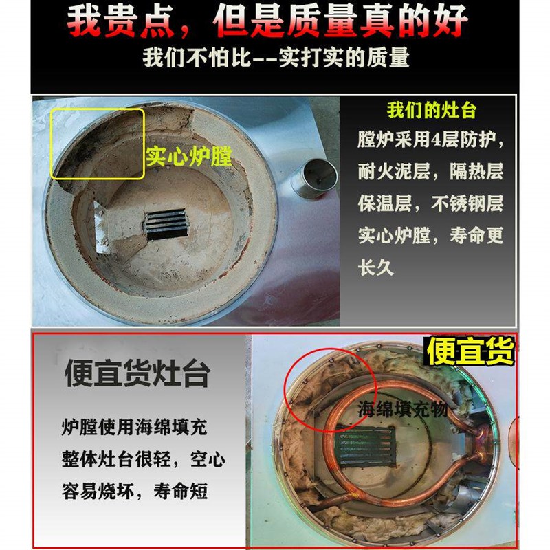 新型移动双灶炉柴火灶农村家用烧木柴不锈钢土灶大锅台铁锅地锅灶