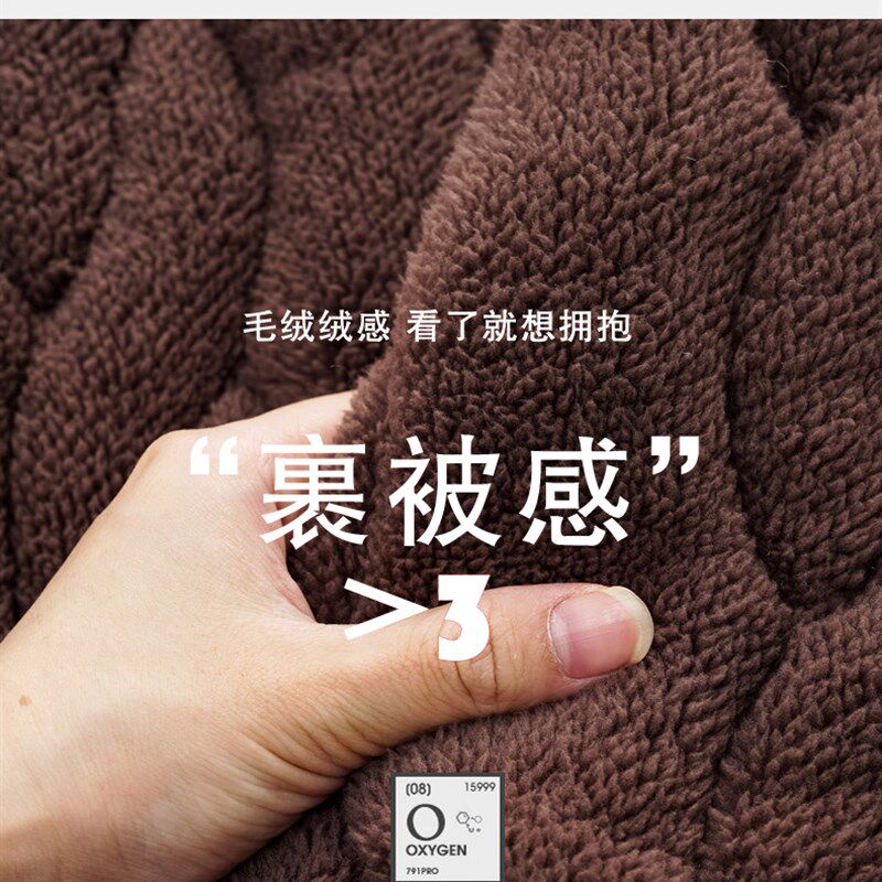 冬季睡衣女加绒加厚可外穿冬天超厚三层夹棉珊瑚绒睡袍带裤子浴袍