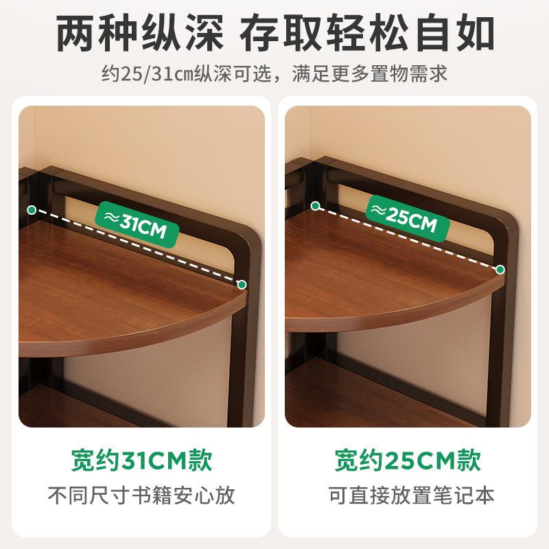 桌面置物架办公室桌上转角收纳架简易墙角三角架书桌小型书柜拉车