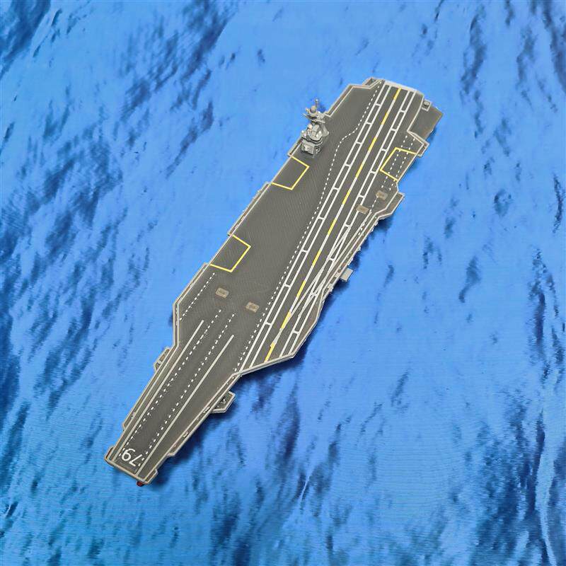美国福特级肯尼迪核动力航空母舰模型成品比例1/2000磁吸版