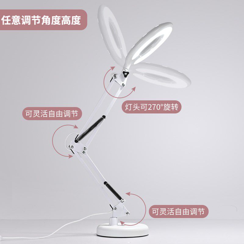 美甲台灯美容灯美睫纹绣嫁接睫毛超亮冷光移动式夹子两用led护眼