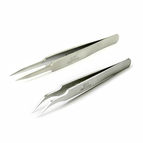 田宫模型工具 尖头 精密不锈钢 弯头 直头 镊子 74047/74048
