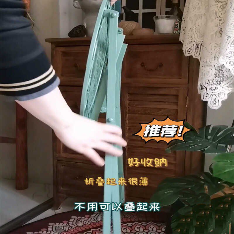 现代小户型茶几客厅沙发角几家用欧式创意边几户外折叠小圆桌田园