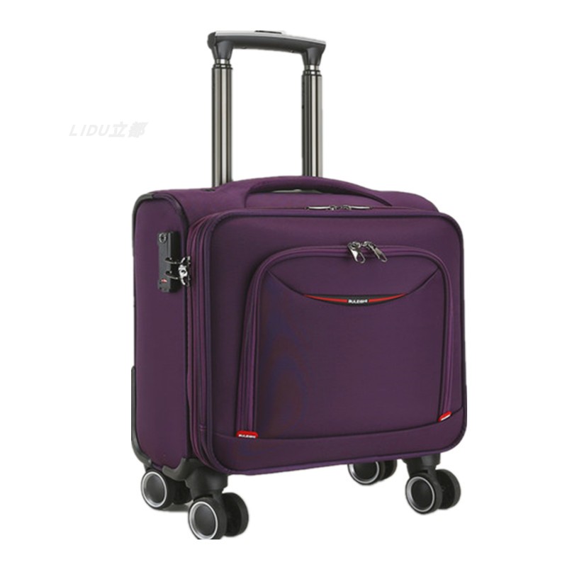 新品横款女登机箱16寸定制商务20寸行李箱女牛津布旅行箱军刀同款