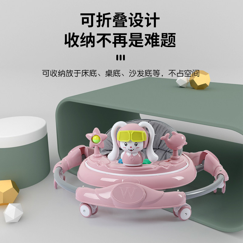 学步车防o型腿婴儿多功能防侧翻手推车宝宝可坐可推学行车起步车