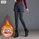 子2025新款 羊羔绒假两件秋冬天外穿打底裤 加绒加厚保暖高腰小脚裤