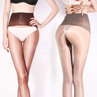 珞樱8417极光360无缝丝袜女超薄款油亮光丝滑脚尖透明定型连裤袜