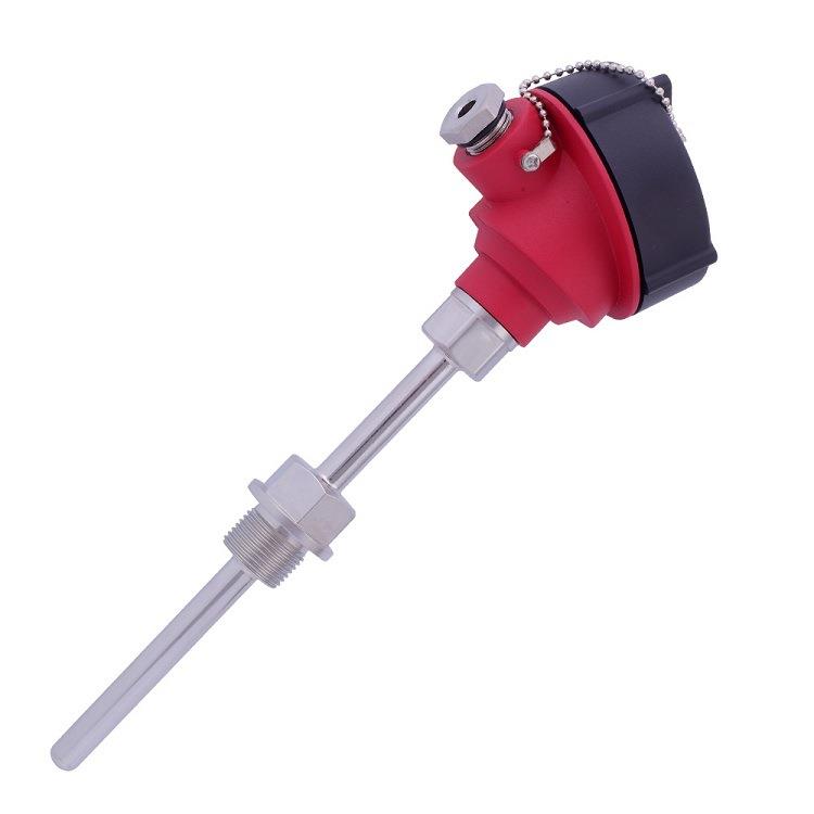 WZP铠装热电阻温度变送器高精度防水Pt100铠装K型热电偶传感器