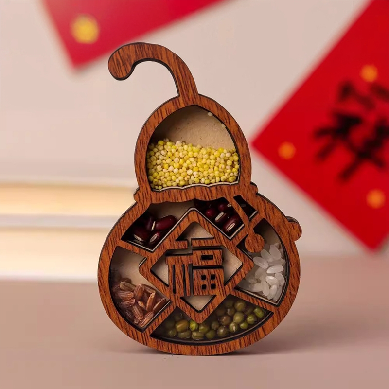 五谷丰登福禄冰箱磁性贴个性创意磁贴乔迁结婚新年福字文创装饰品