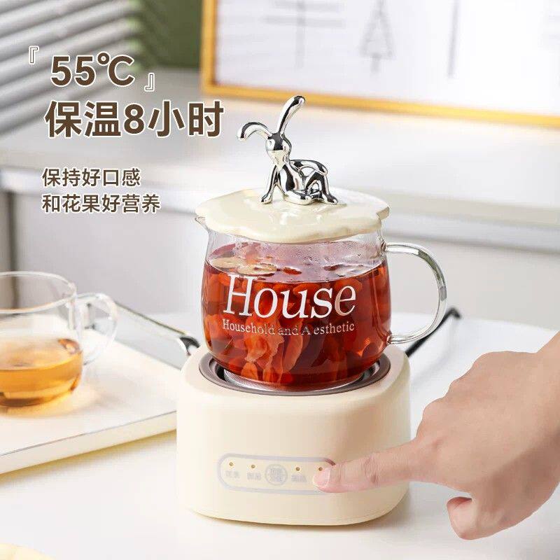 多功能养生壶家用恒温玻璃花茶煮茶壶办公室小型迷你电热烧水壶