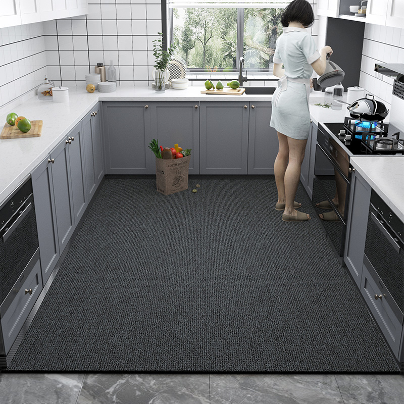 厨房全铺地垫防滑防油防水家用A垫子耐脏免洗可擦吸水吸油定制地