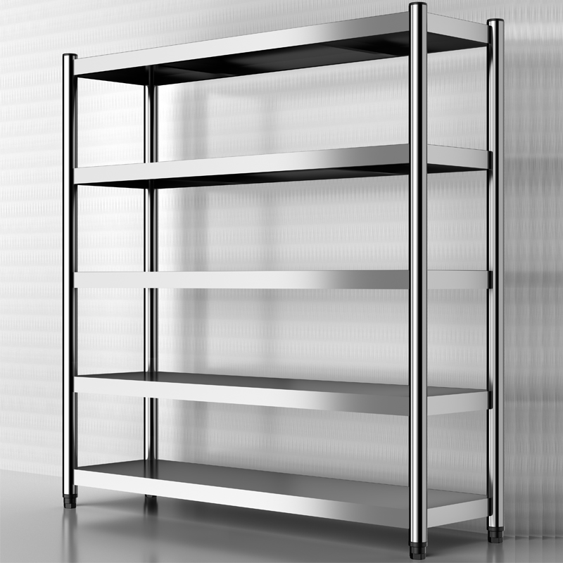 不锈钢货架置物架落地多层厨房超市商用储藏室仓库收W纳架定制定