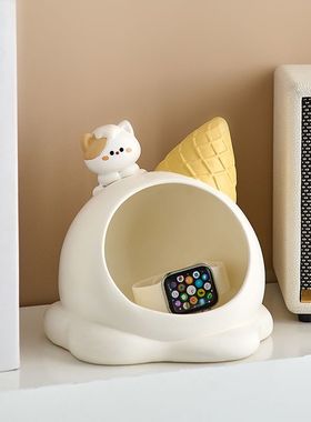 可爱入户玄关钥匙收纳摆件进门口D家居客厅装饰品乔迁新居礼品