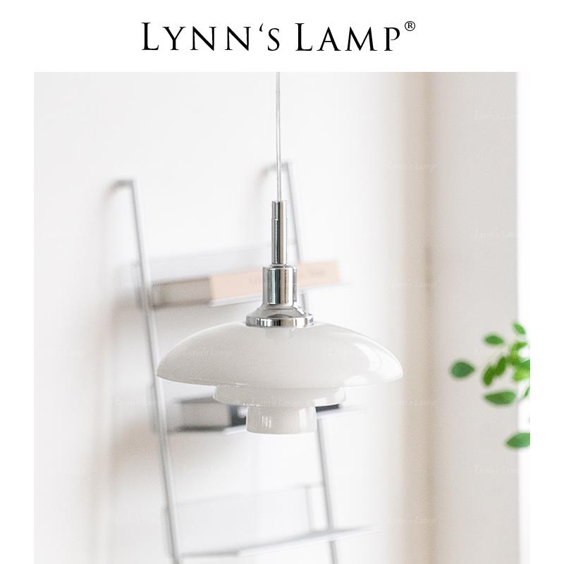 Lynn's立意 北欧ph3吊灯 奶白玻璃餐厅吧台岛台现代丹麦单头