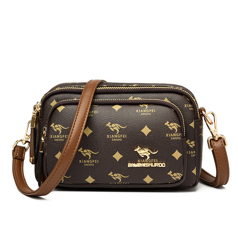 新款 女包2024秋季单肩包百搭中年妈妈包大气女士斜挎包潮小方包