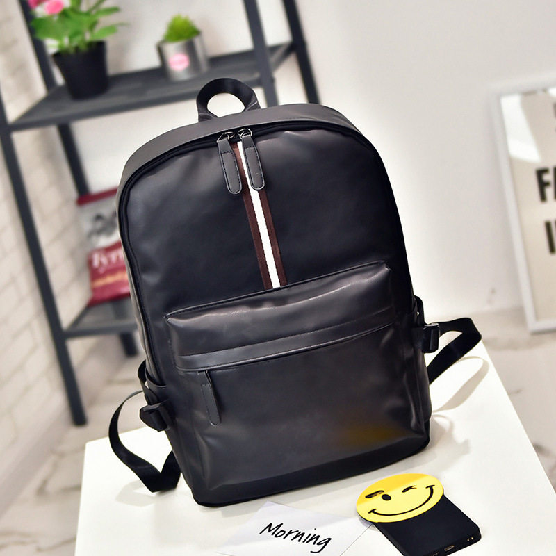 仅亏一天新款 男双肩包韩版休闲潮流旅行电脑背包皮个性时尚大容