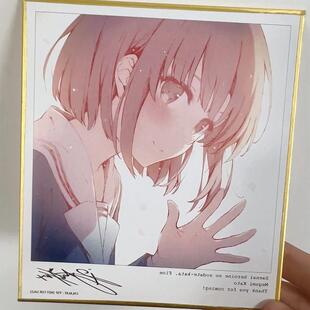 路人女主的养成方法动漫Fine剧场特典限定签名色纸加藤惠周边