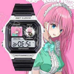 孤独摇滚卡通Q版后藤一里喜多郁代伊地知虹夏山田凉智能电子手表