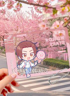 王耀周边Q版黑塔利亚x棒棒糖压克力透卡合影卡痛玉米子挂件品小X