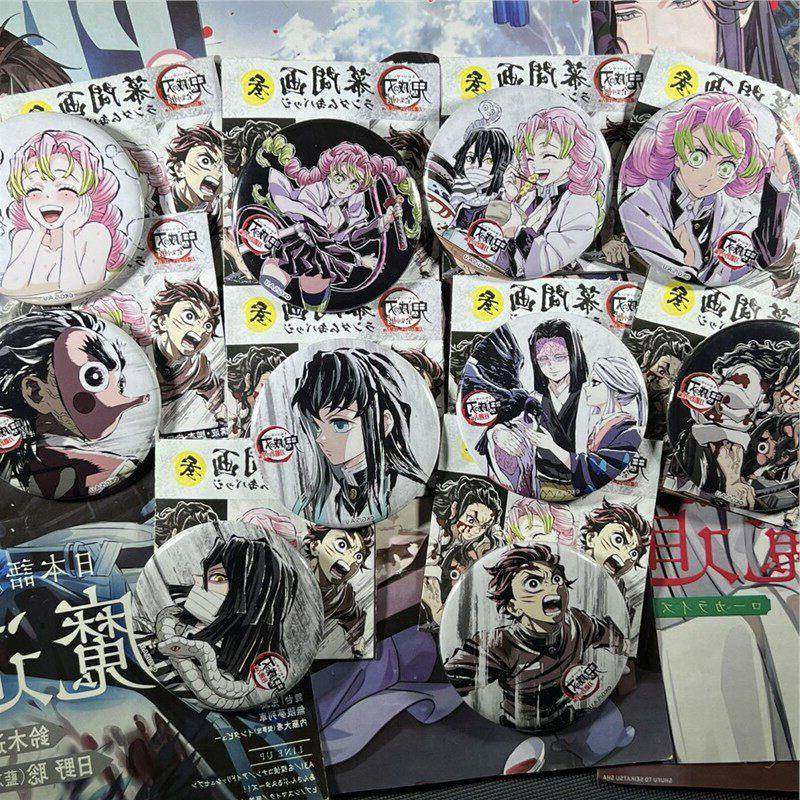 日谷日现鬼灭之刃集中幕间周边动漫谷子甘露寺蜜璃吧唧徽章朋友礼