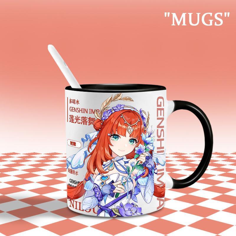 妮露琦良良海岛周边同人陶瓷杯二次元马克杯饮料杯咖啡杯牛奶杯