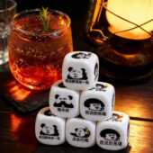 大号喝酒定制骰子酒吧酒令色子游戏整蛊道具娱乐ktv剧本杀玩意