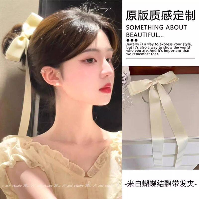 公主风芭蕾蝴蝶结飘带发夹