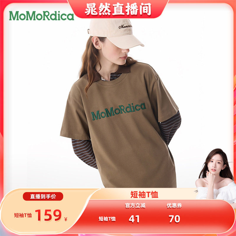 MoMoRdica圆领短袖T恤男女同款