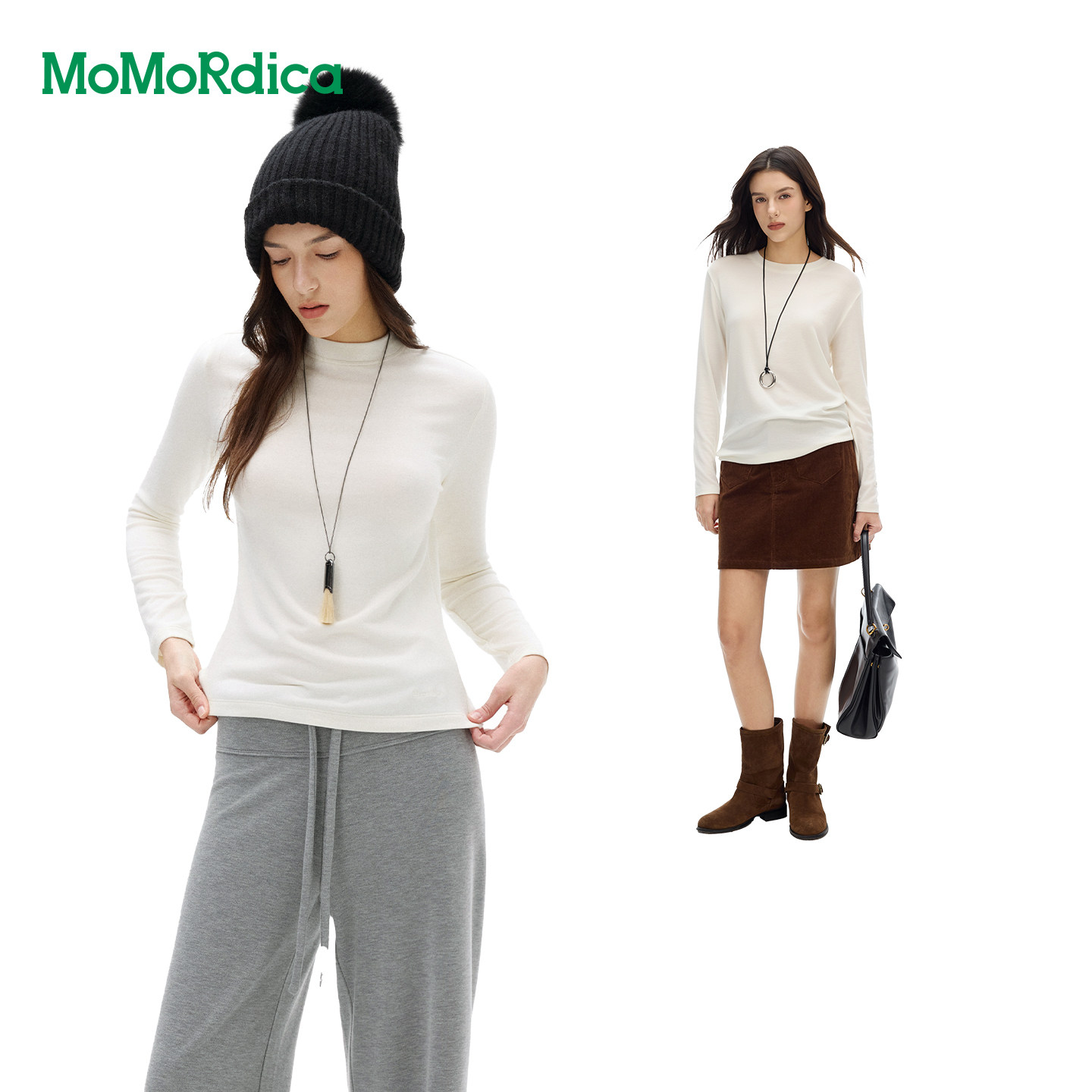 Momordica 圆领T恤/半高领T恤