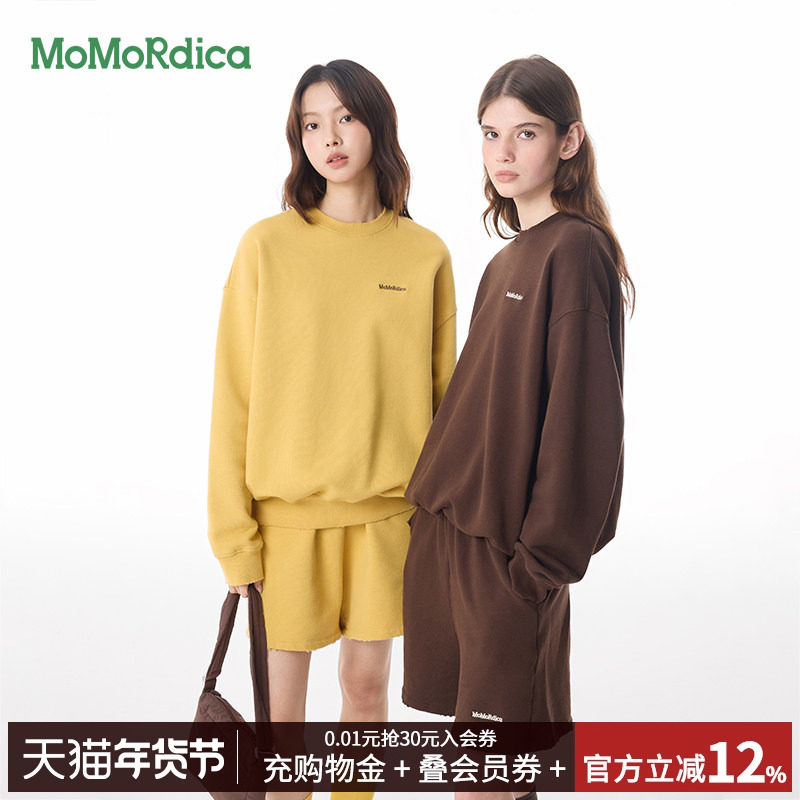 Momordica2025秋冬新款秋季卫衣短裤套装女时尚百搭舒适休闲,女装/女士精品,时尚套装,淘宝优惠券,粉丝福利购,淘宝优惠卷