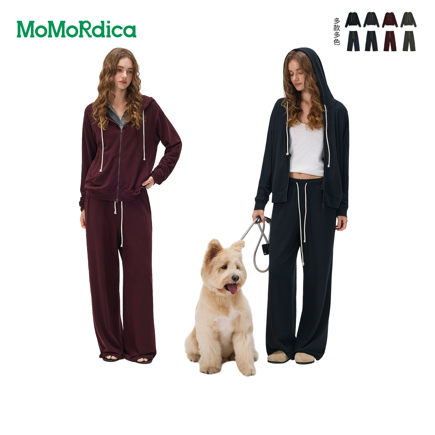 Momordica 连帽卫衣外套/休闲长裤