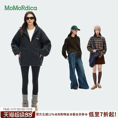 【所有女生的衣橱直播间】Momordica摇粒绒外套衬衫灯芯绒衬衫