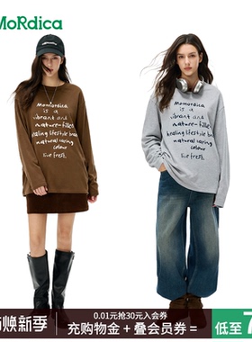 MoMoRdica2025长袖T恤女棉双纱毛感面料