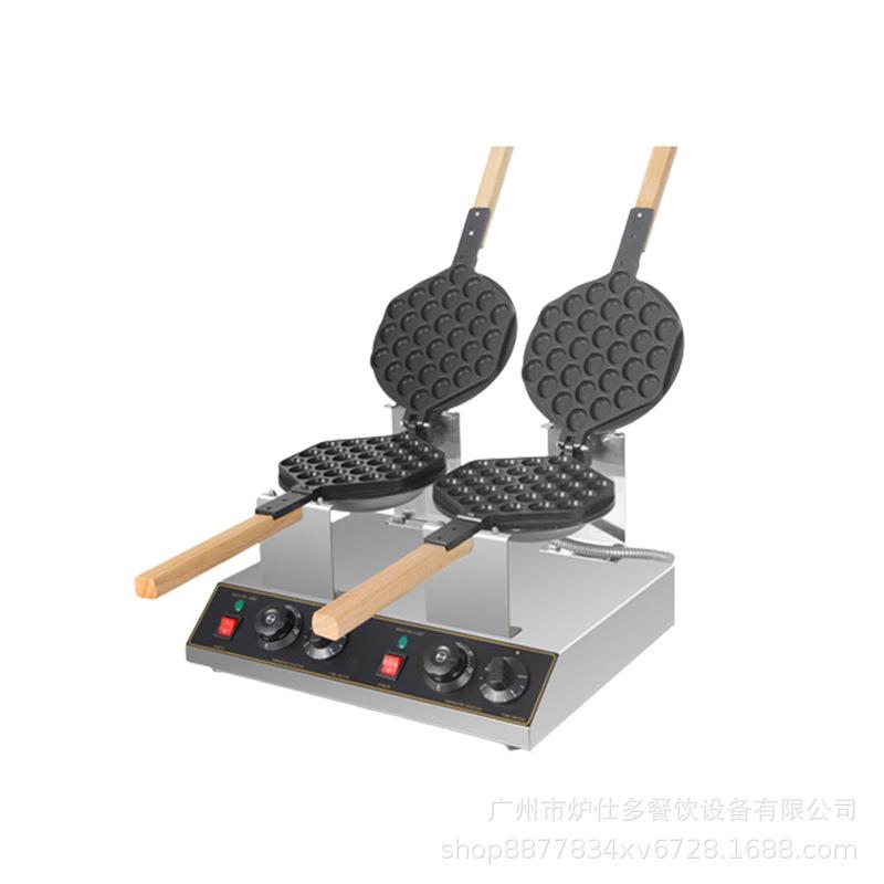 厂家直供电热蛋仔机摆摊港式鸡蛋仔华夫炉双板商用鸡蛋仔华夫饼机
