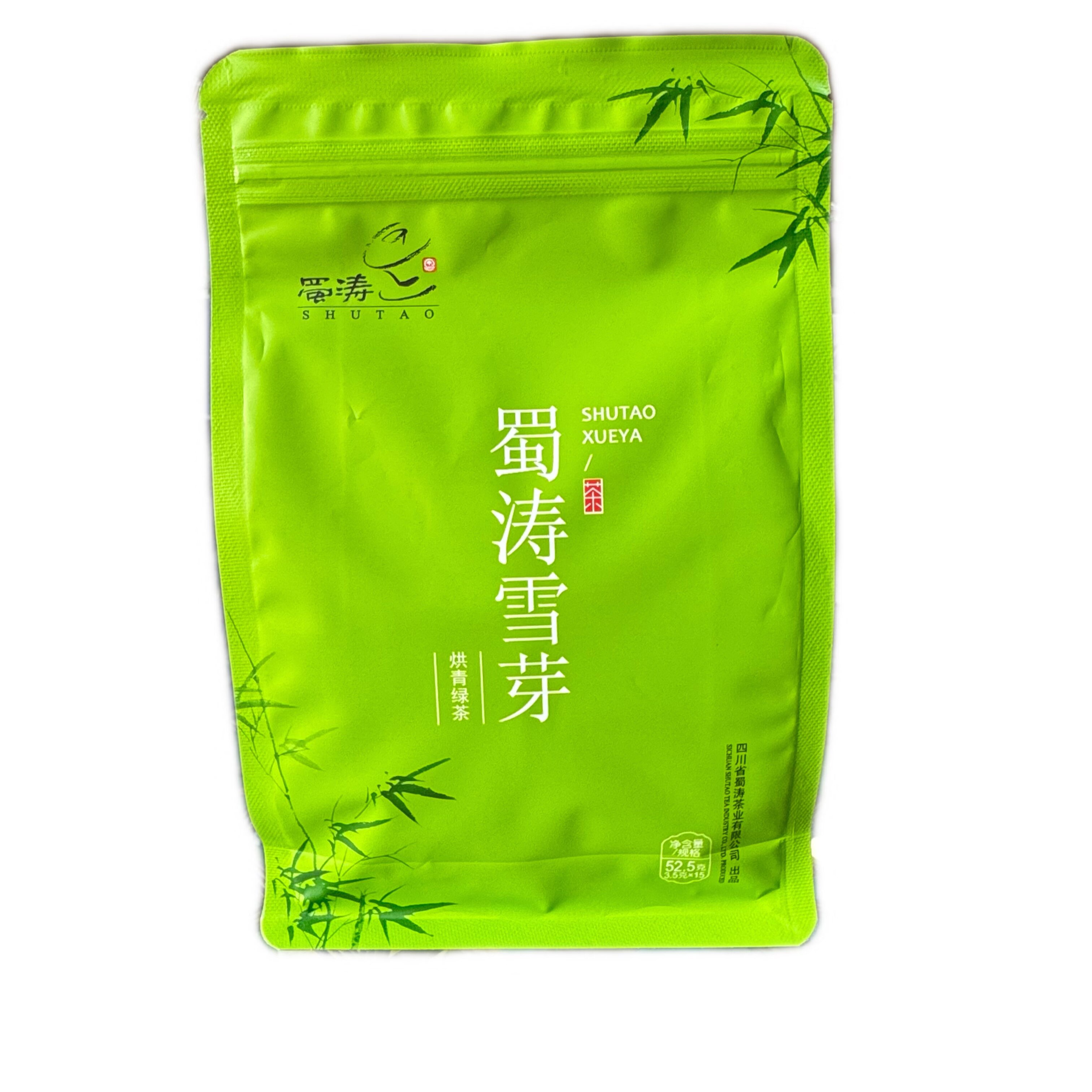 蜀涛茶业 蜀涛雪芽52.5g四川茶叶成都绿茶 毛尖茶叶小袋装
