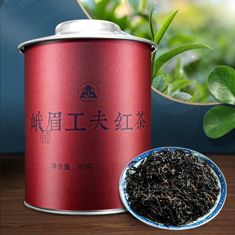 峨眉工夫红茶80g三花茶叶