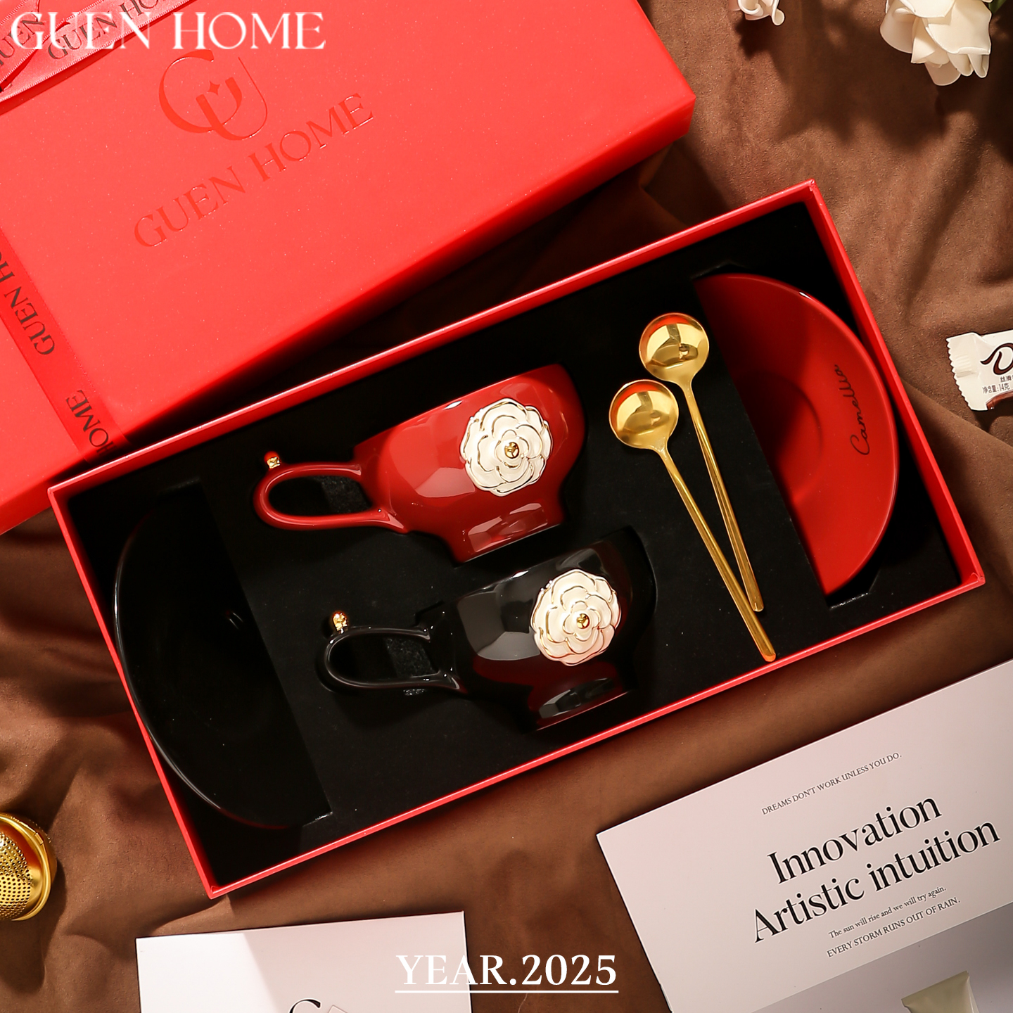 「瑾色山茶」新婚礼物高档精致