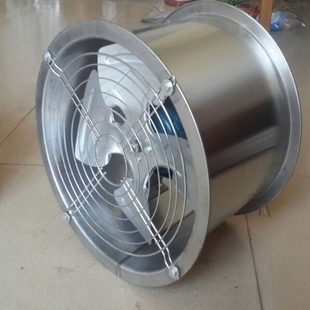 304不锈钢风机380V防潮防腐耐高温排烟工业圆桶管道轴流风机220V