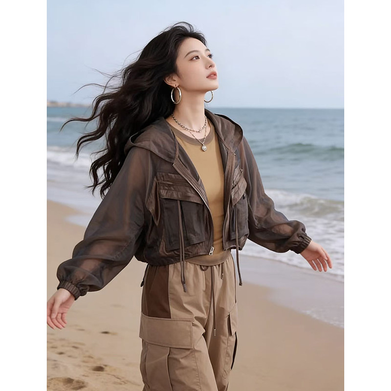 今年流行chic高级感透气薄款防晒衣女夏季2026新款巨好看休闲外套
