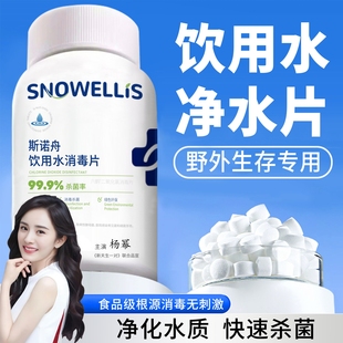 饮用水净水片官方旗舰店户野外生存净水片独立包装食品级二氧化氯