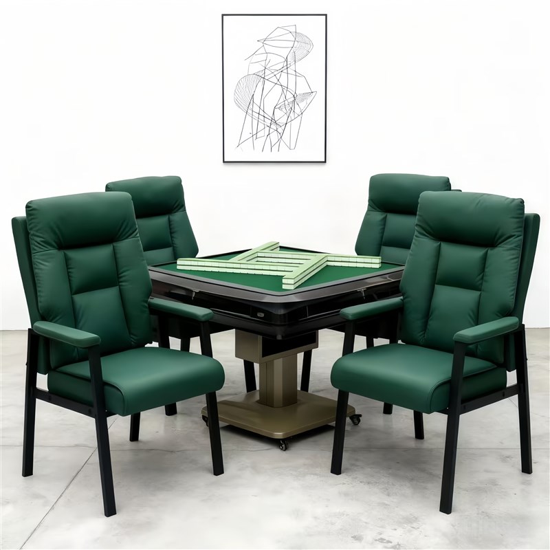 麻将椅棋牌室专用沙发椅子舒适久坐麻将馆茶楼家用猫爪皮靠背凳子