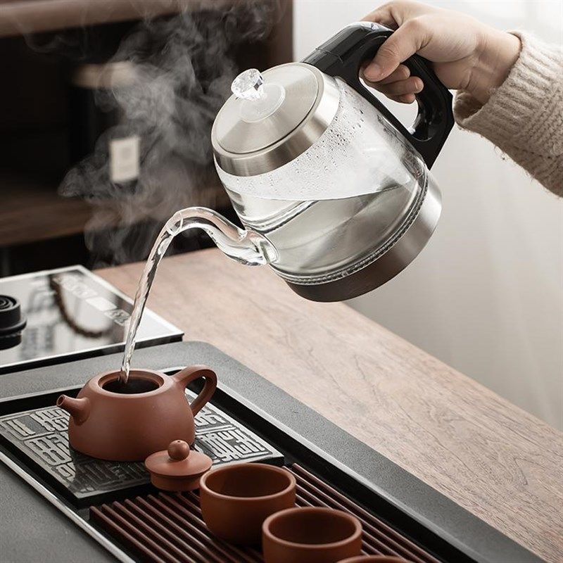 全自动上水电热水壶手柄上水泡茶桌专用嵌入式茶台一体煮茶电磁炉