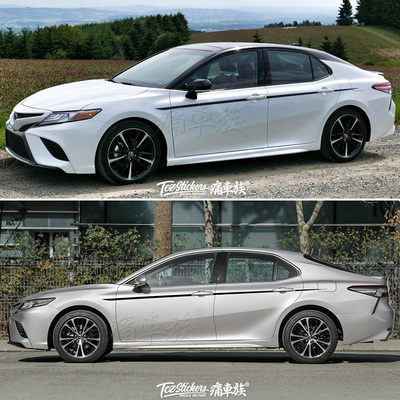 适用于2021新凯美瑞Camry车贴拉花专用装饰改装车身腰线汽车贴纸